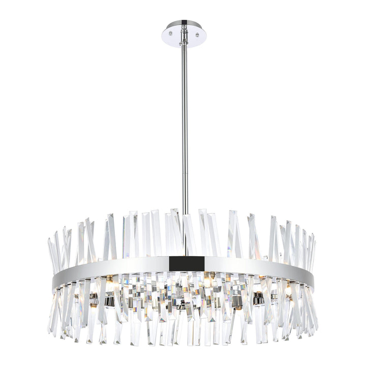 Serephina Crystal Chandelier in Chrome by Elegant
