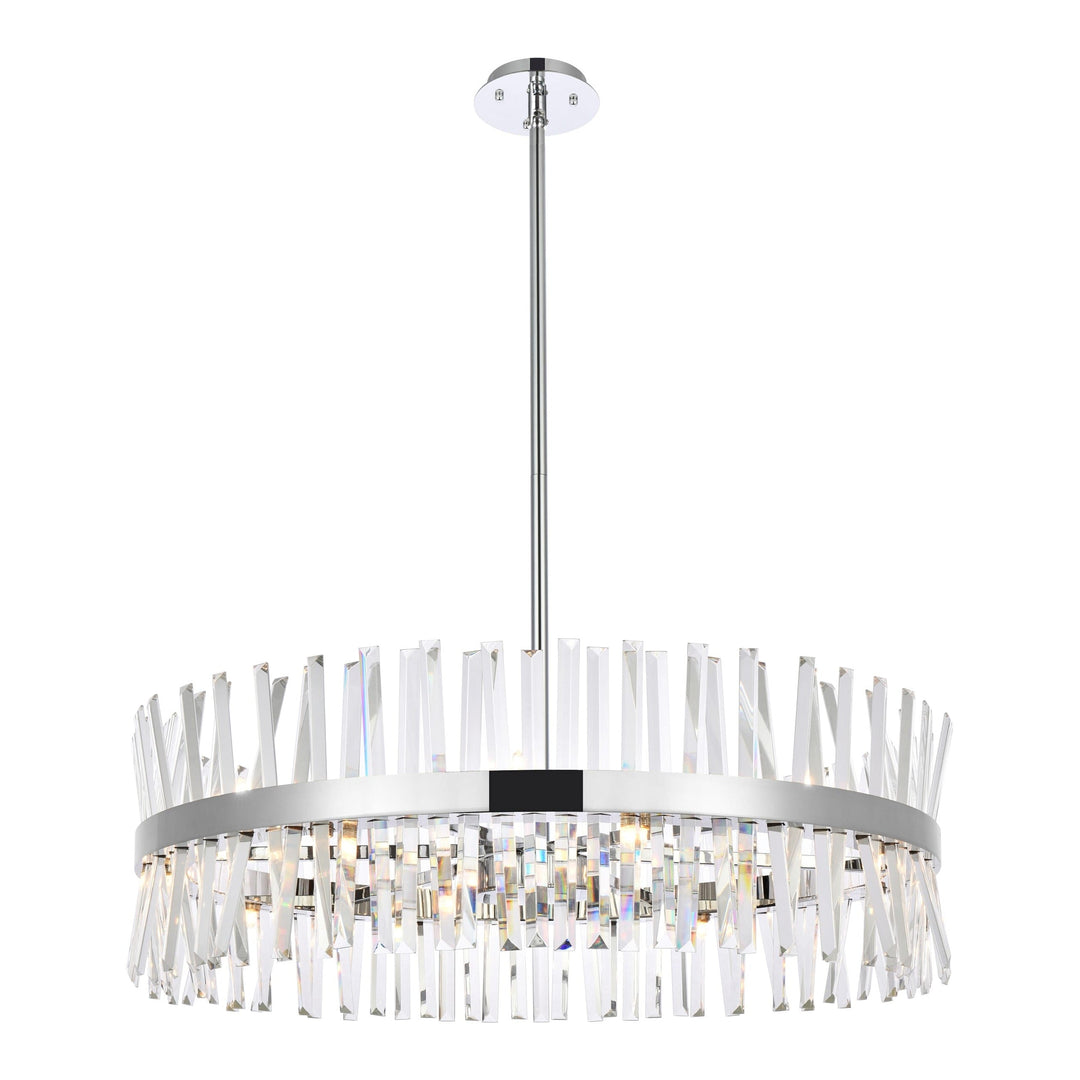 Serephina Crystal Chandelier in Chrome by Elegant