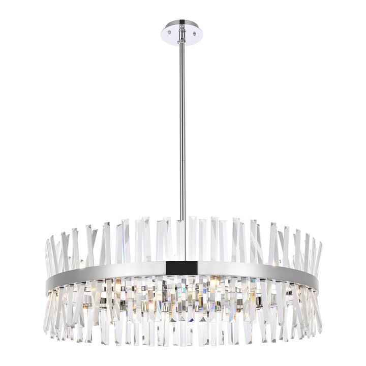Serephina Crystal Chandelier in Chrome by Elegant