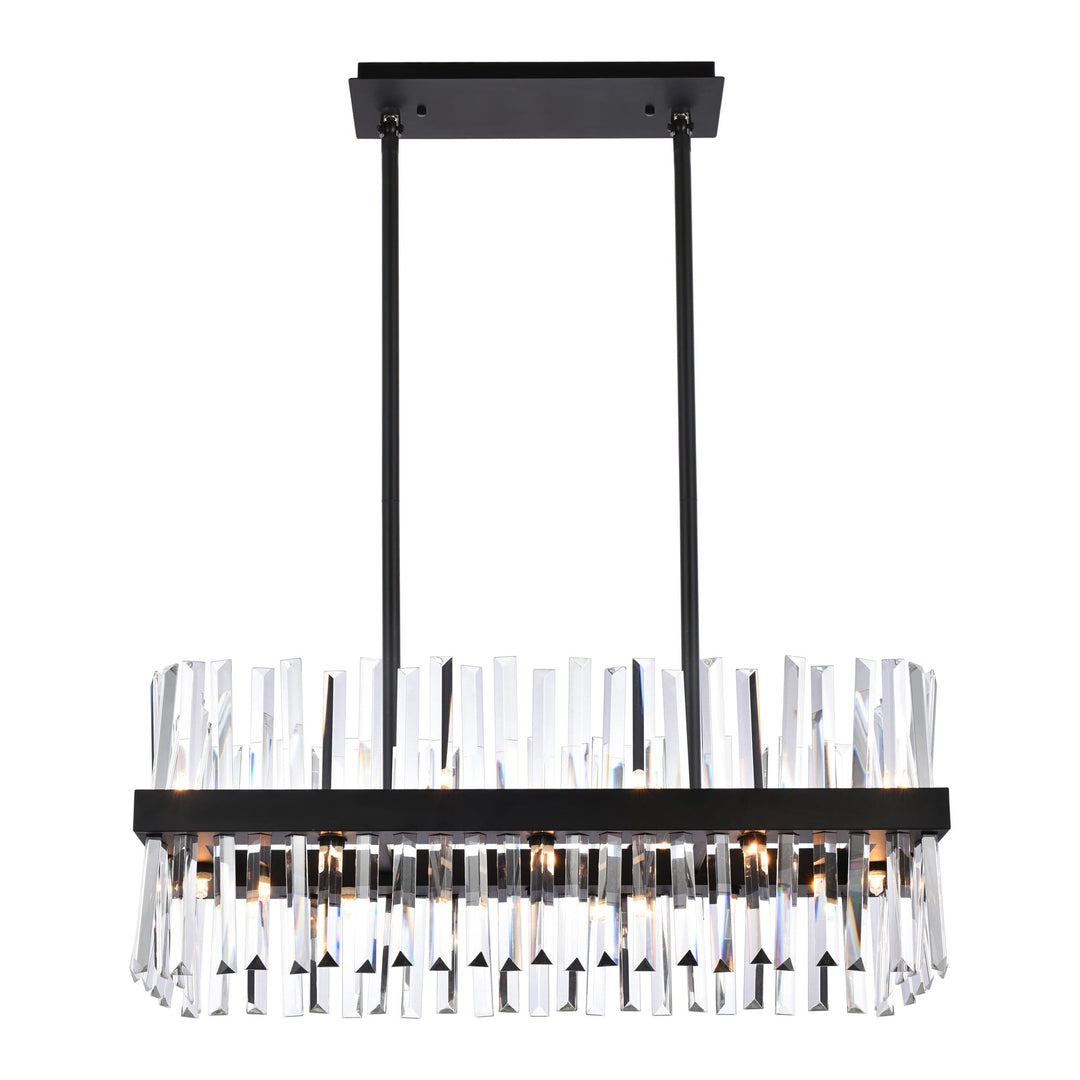 Serephina Crystal Chandelier in Black by Elegant