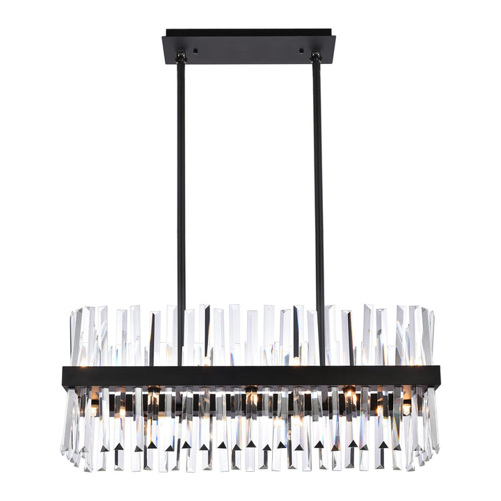 Serephina Crystal Chandelier in Black by Elegant