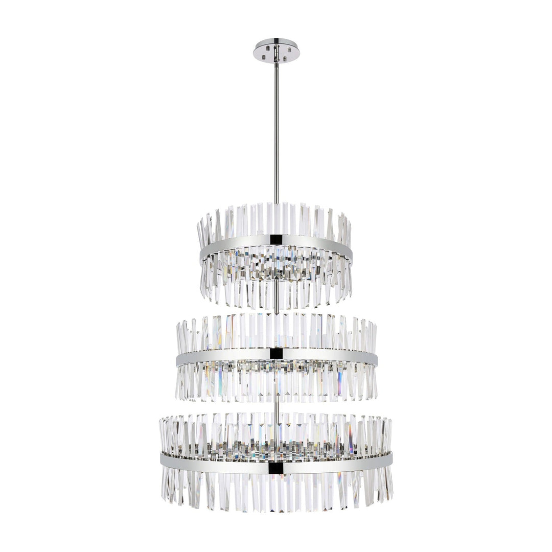Serephina Crystal Chandelier in Chrome by Elegant