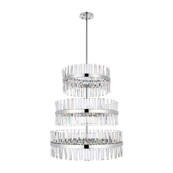 Serephina Crystal Chandelier in Chrome by Elegant
