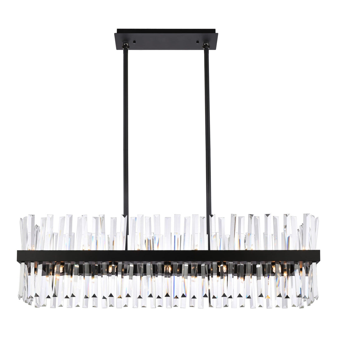 Serephina Crystal Chandelier in Black by Elegant