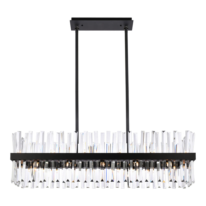 Serephina Crystal Chandelier in Black by Elegant