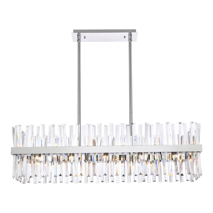 Serephina Crystal Chandelier in Chrome by Elegant