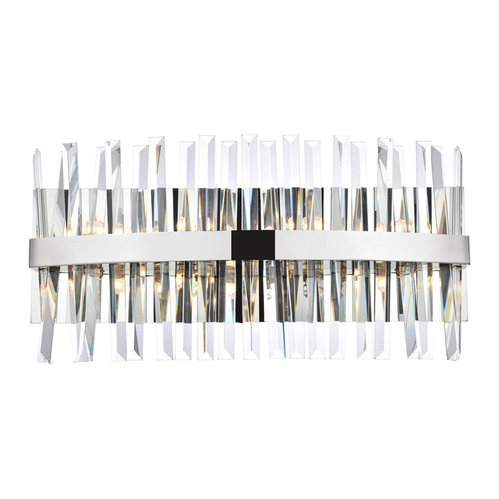 Serephina Crystal Vanity Light in Chrome by Elegant