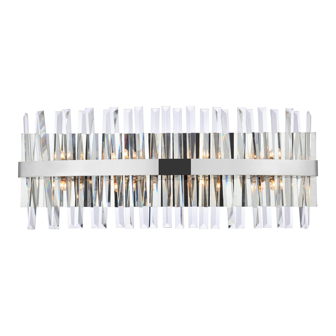 Serephina Crystal Vanity Light in Chrome by Elegant