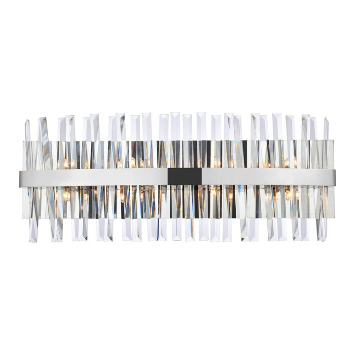 Serephina Crystal Vanity Light in Chrome by Elegant