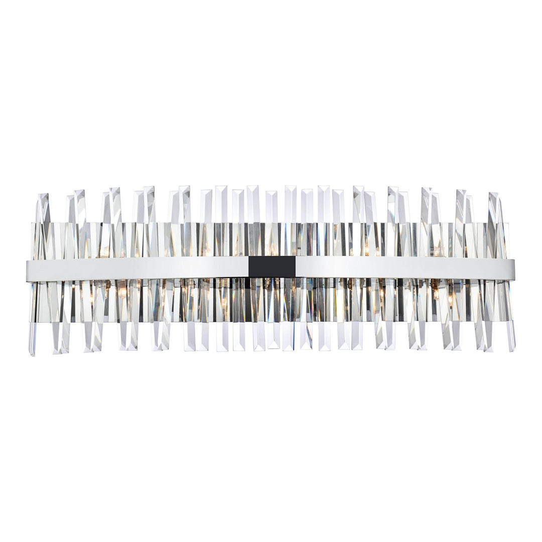 Serephina Crystal Vanity Light in Chrome by Elegant