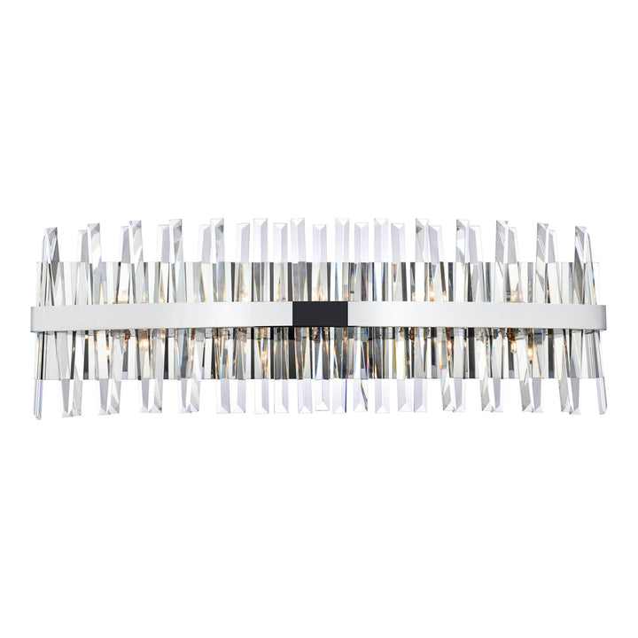 Serephina Crystal Vanity Light in Chrome by Elegant