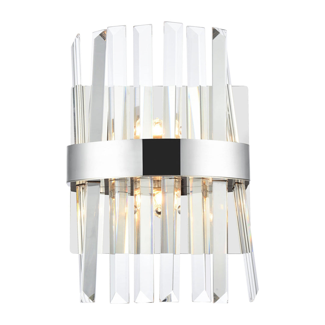 Serephina Crystal Vanity Light in Chrome by Elegant