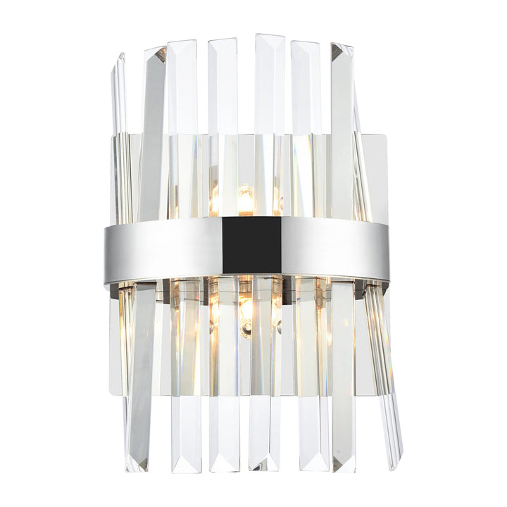 Serephina Crystal Vanity Light in Chrome by Elegant