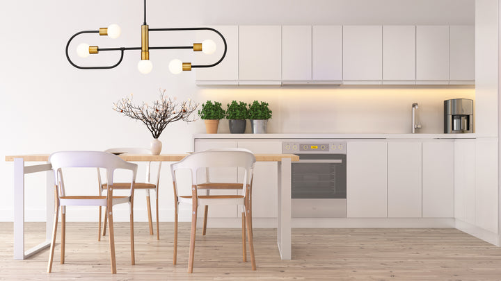 Neutra - 5 Light Linear Chandelier