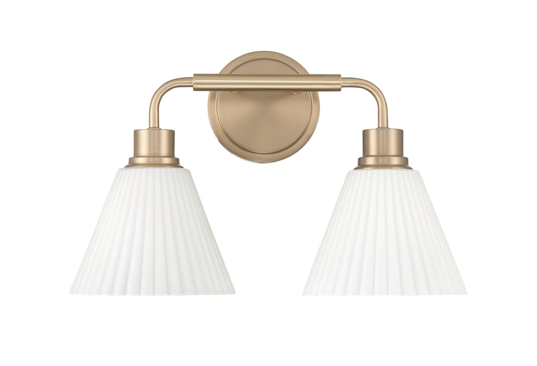 Pleated II Vanity Light by Craftmade - view 10