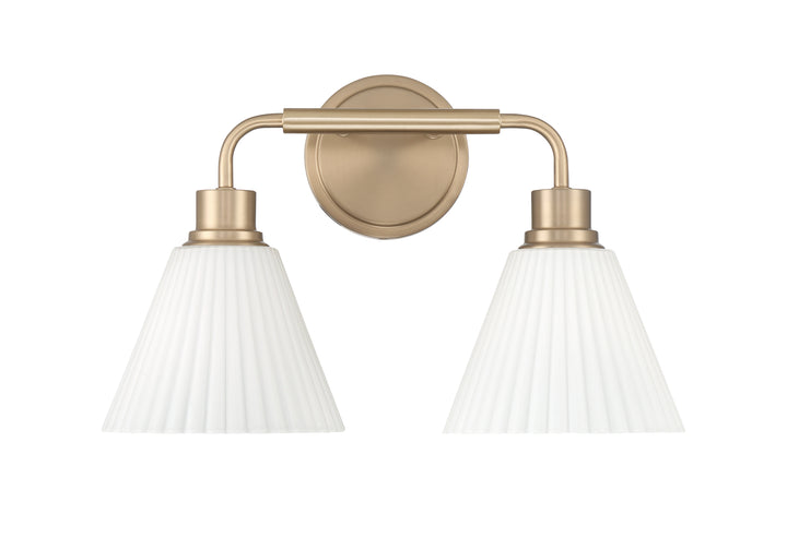 Pleated II Vanity Light by Craftmade - view 10