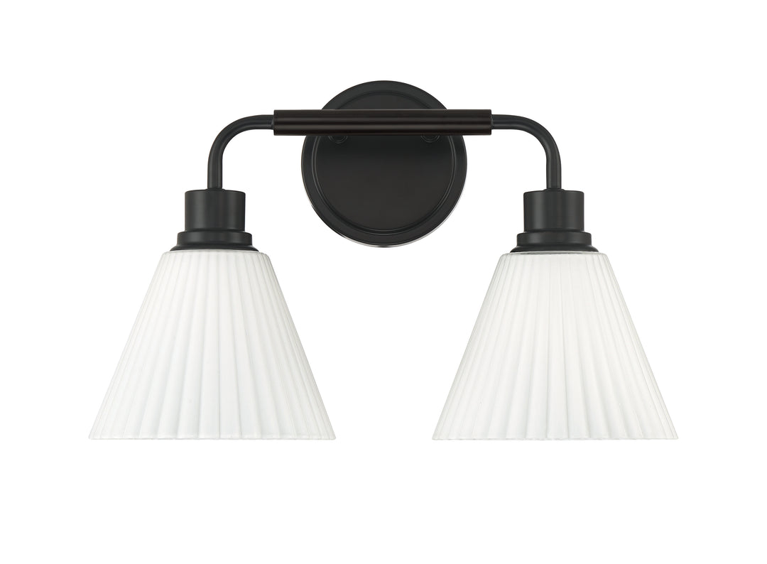 Pleated II Vanity Light by Craftmade - view 2