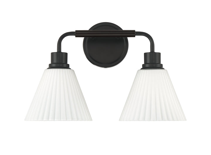 Pleated II Vanity Light by Craftmade - view 2