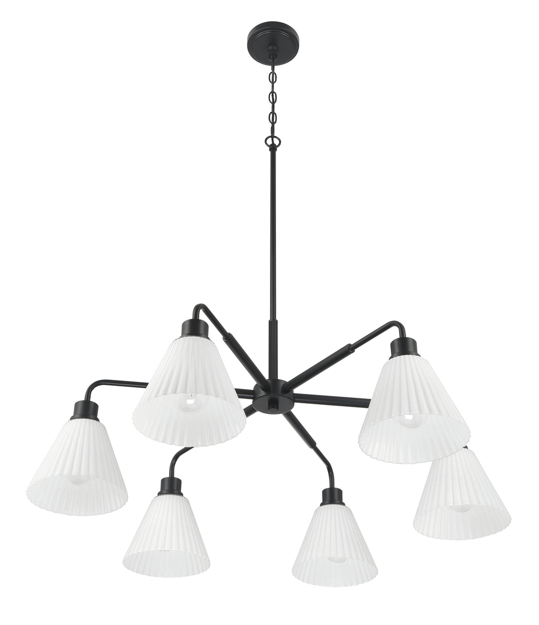 Pleated II Chandelier by Craftmade - view 14