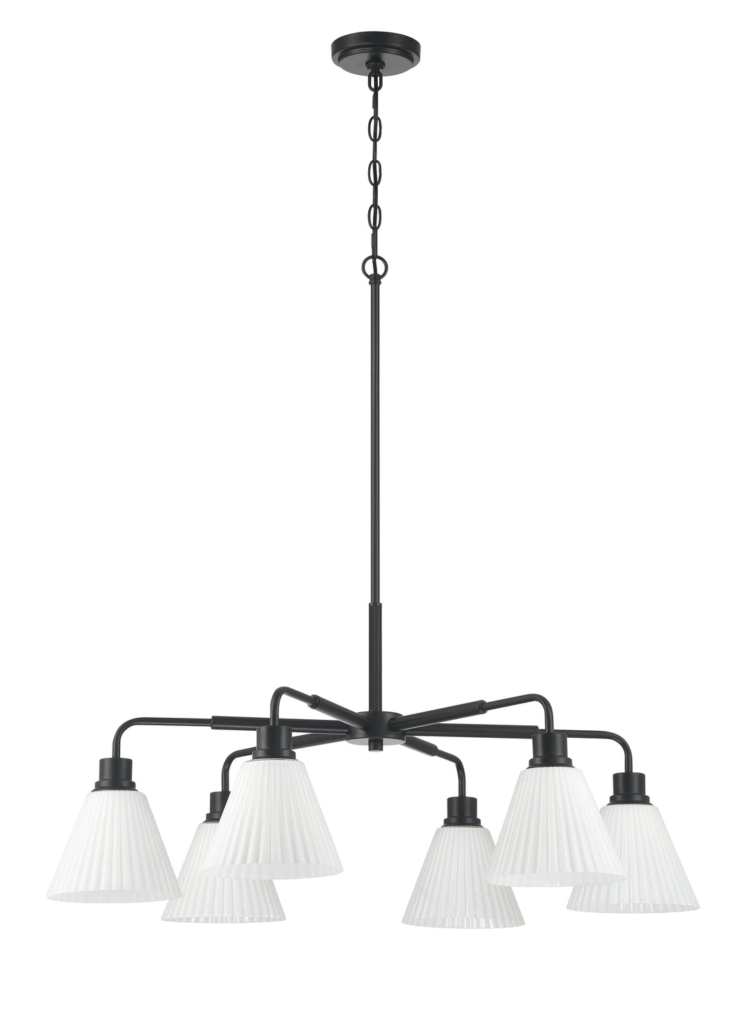 Pleated II Chandelier by Craftmade - view 12