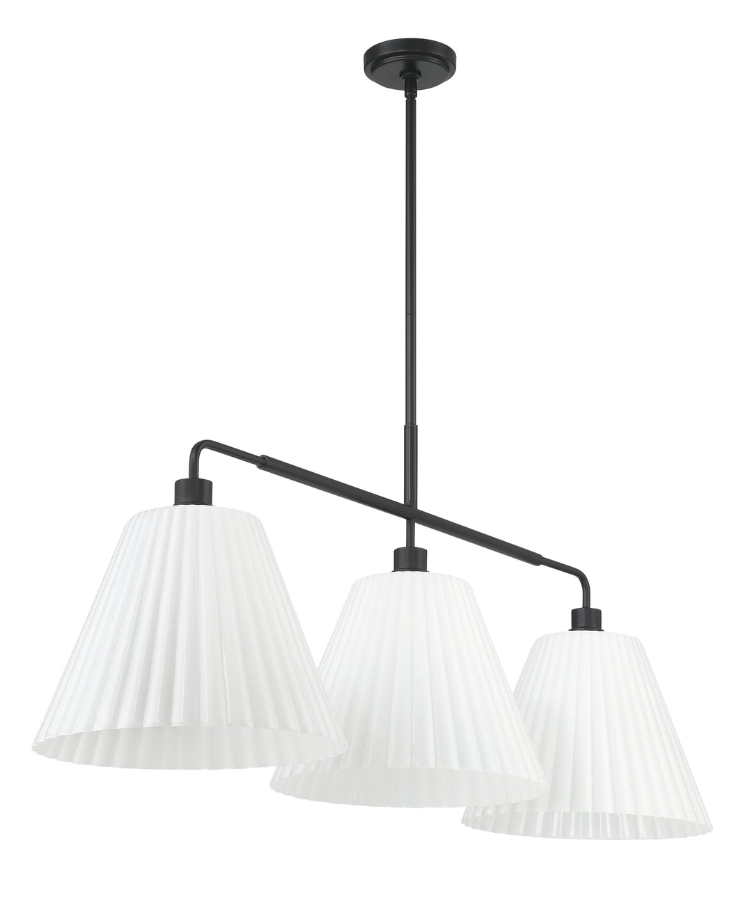 Pleated II 3-Light Island Light by Craftmade - view 4