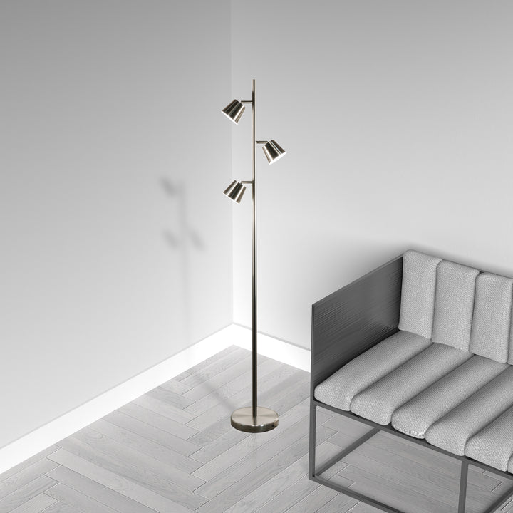 Modern 3 Light Floor Lamp by Dainolite - view 4