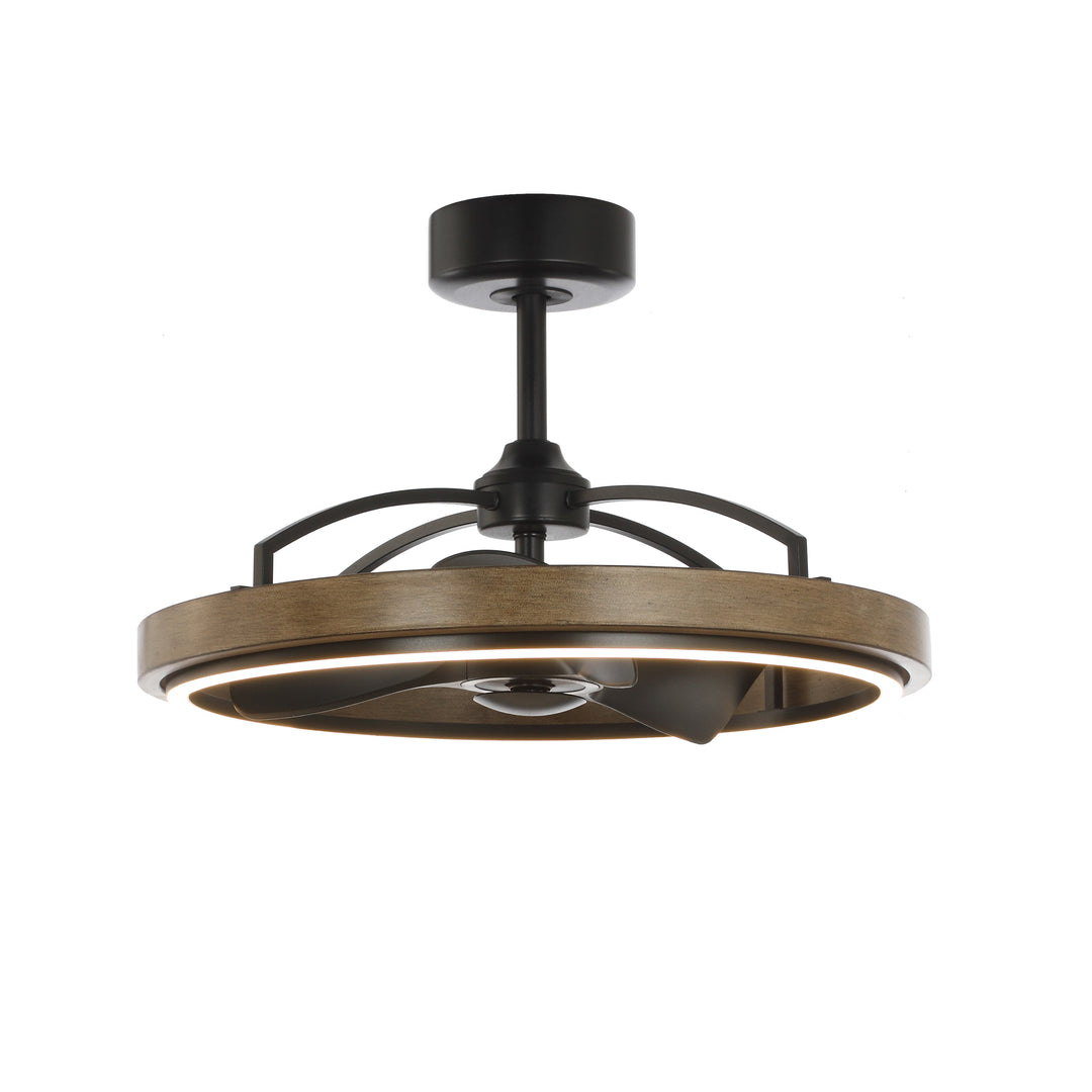 Teton LED Fandelight Driftwood / Black