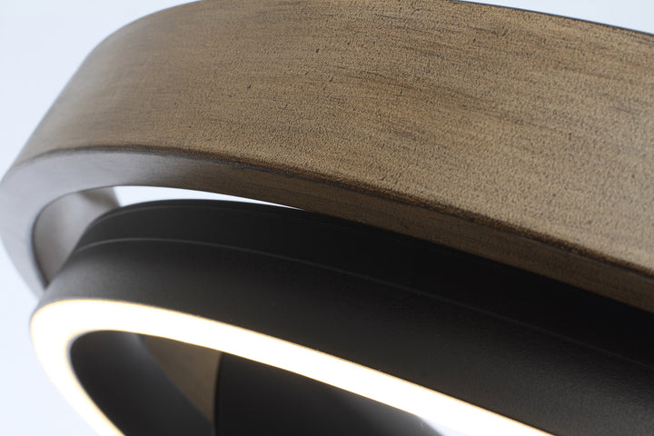 Teton LED Fandelight Driftwood / Black alternate view