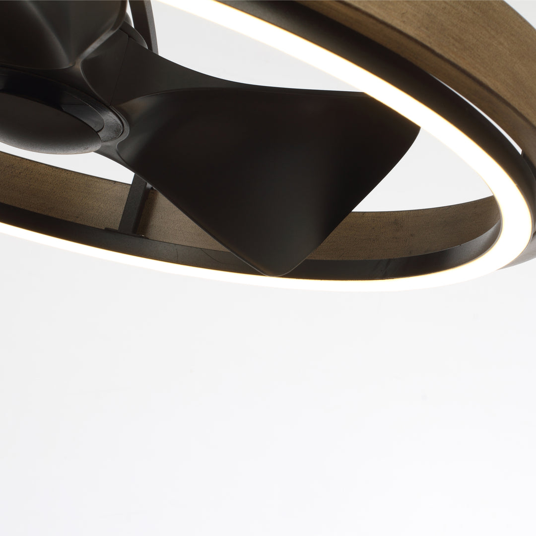 Teton LED Fandelight Driftwood / Black alternate view