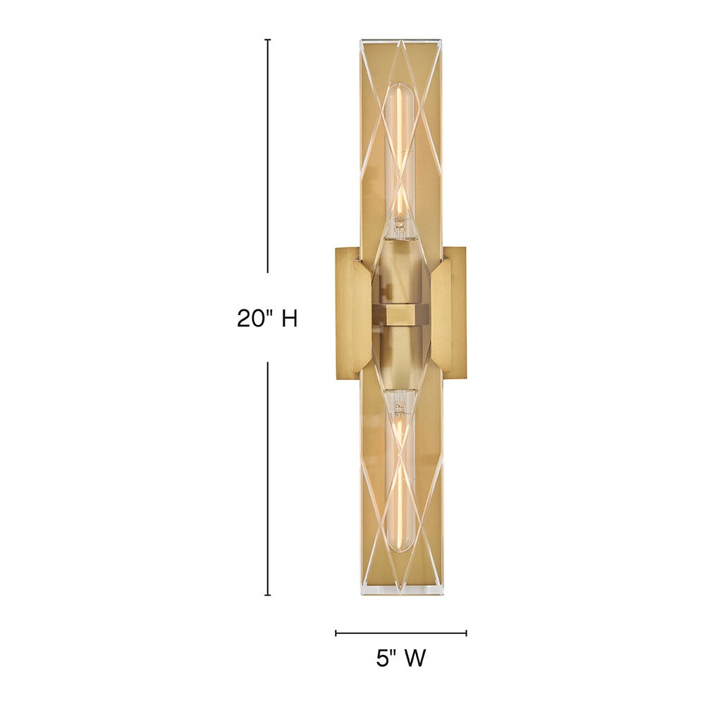 Monte Large Two Light Sconce