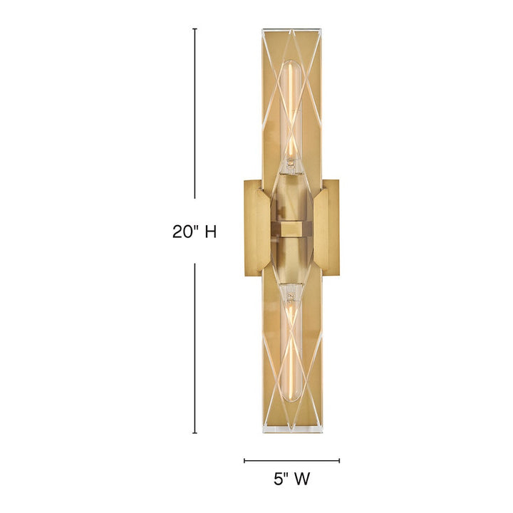 Monte Large Two Light Sconce