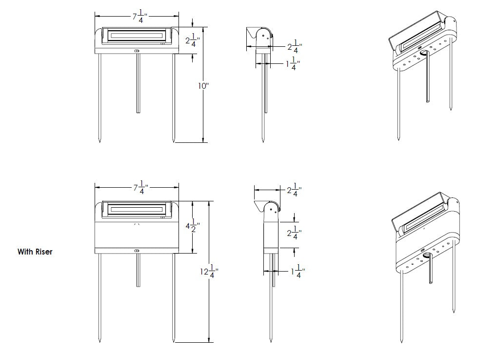 Linear Path Light 12V Landscape Path Luminaire