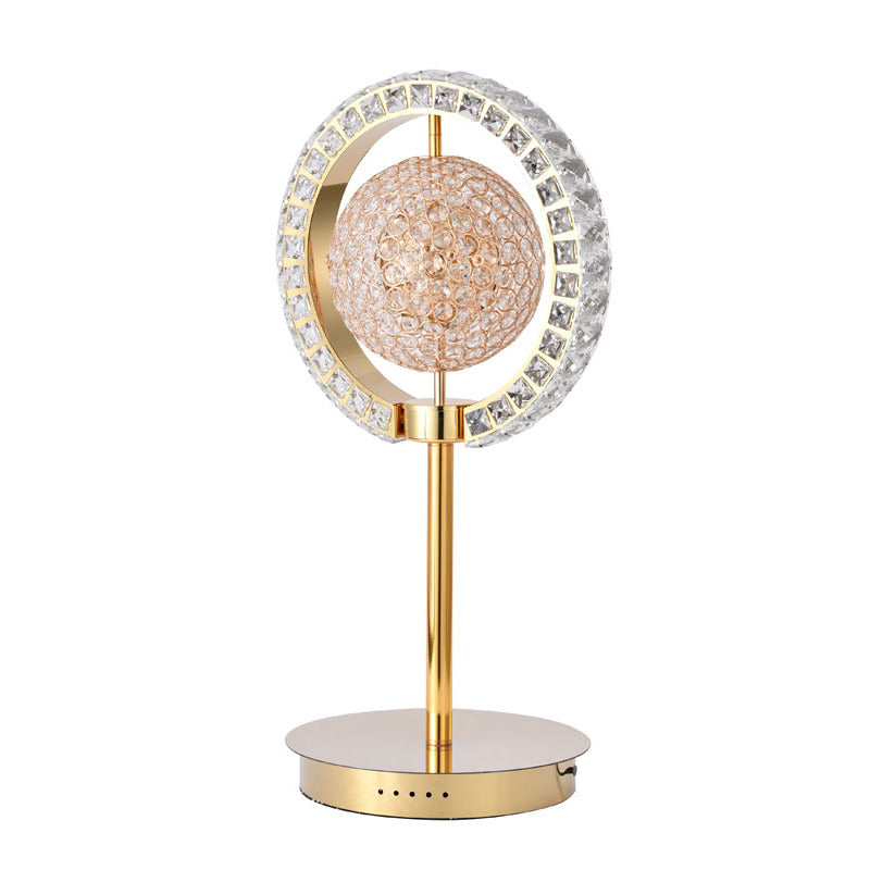 Frame Orb Table Lamp with Clear Crystals by Bethel - view 8