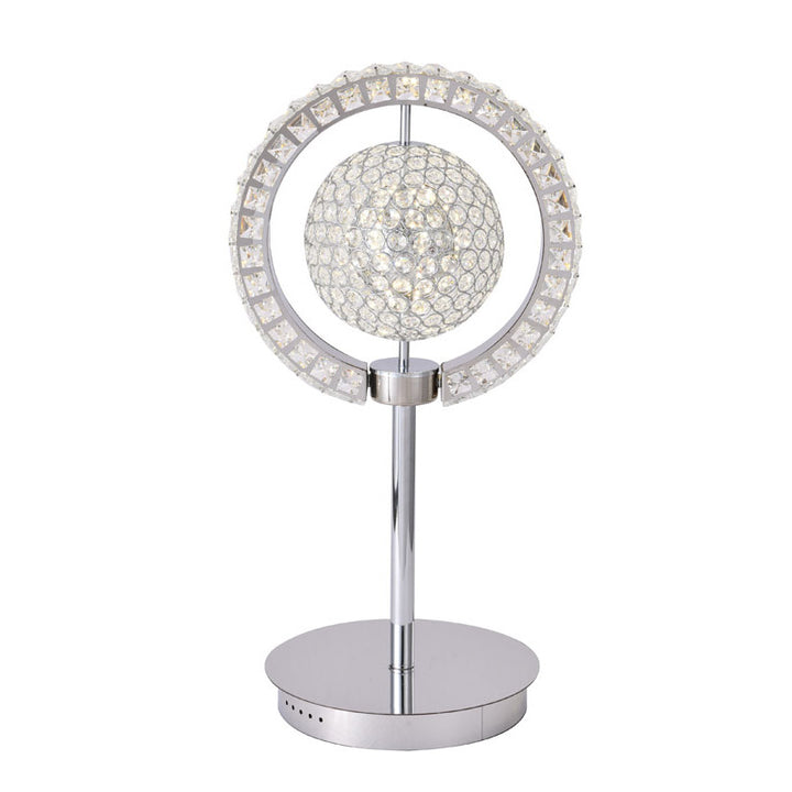 Frame Orb Table Lamp with Clear Crystals by Bethel - view 2