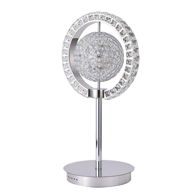 Frame Orb Table Lamp with Clear Crystals by Bethel - view 3