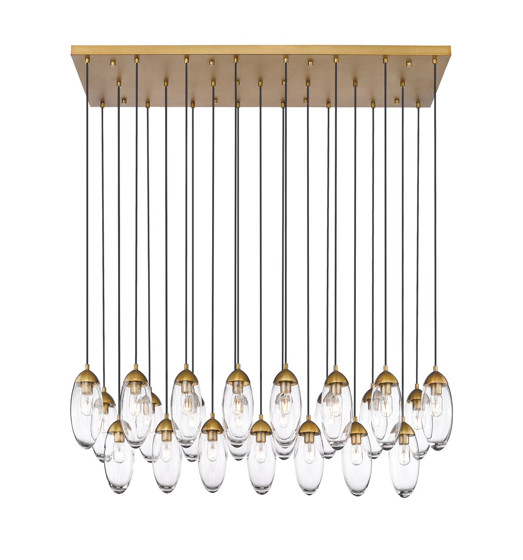 Arden - Linear Chandelier in Rubbed Brass by Z-Lite