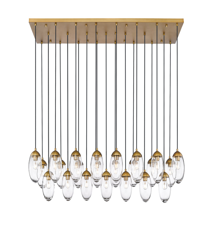 Arden - Linear Chandelier in Rubbed Brass by Z-Lite