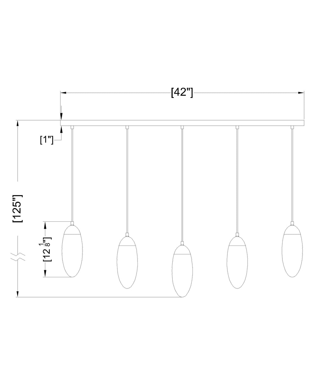 Arden - Linear Chandelier by Z-Lite - view 8
