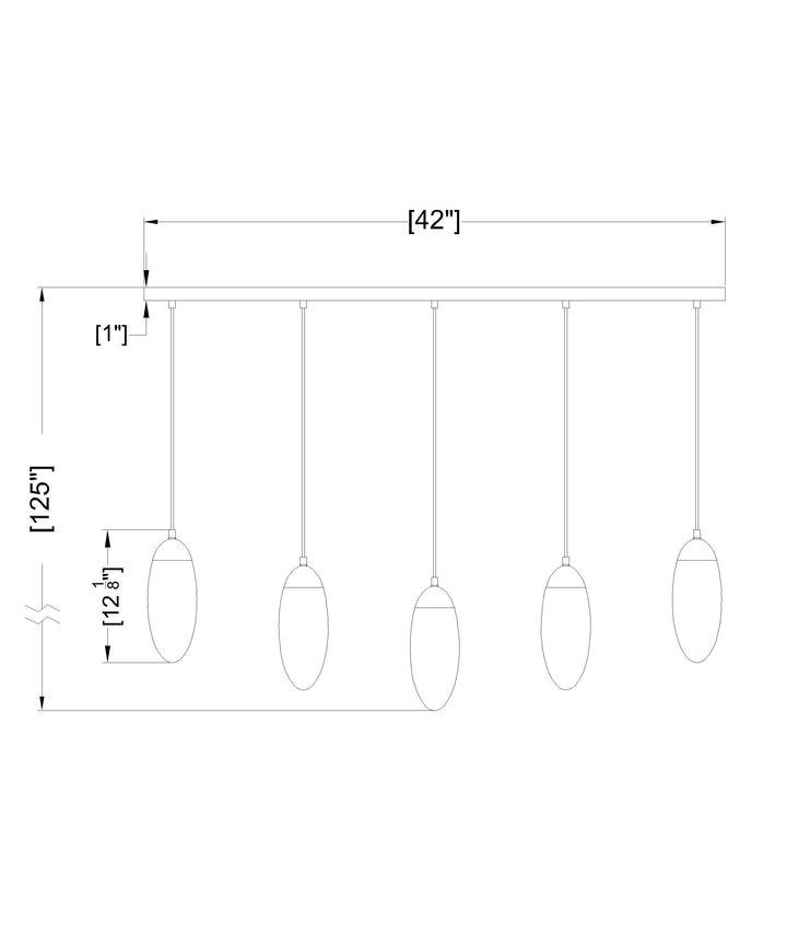 Arden - Linear Chandelier by Z-Lite - view 8