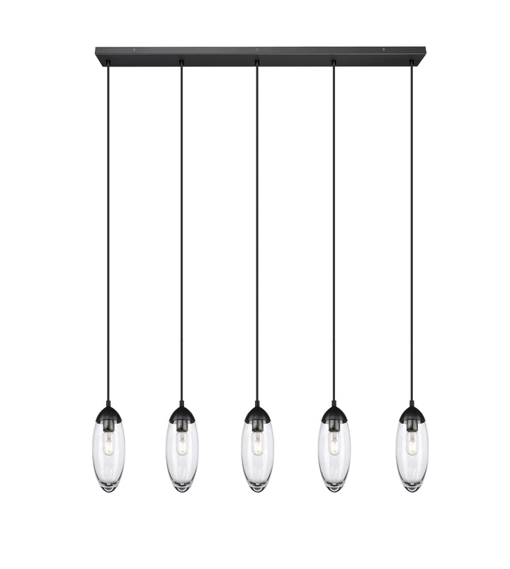 Arden - Linear Chandelier in Matte Black by Z-Lite