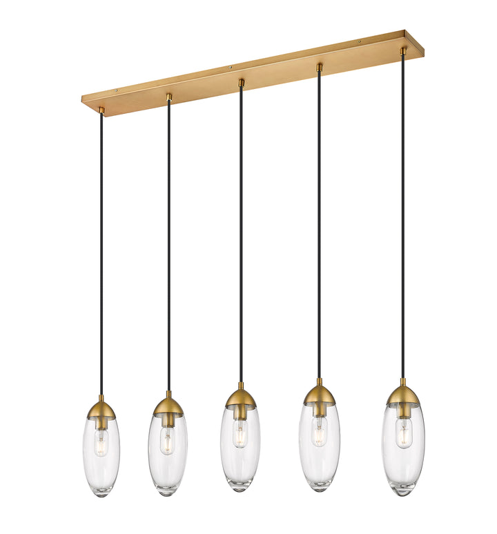 Arden - Linear Chandelier in Rubbed Brass by Z-Lite