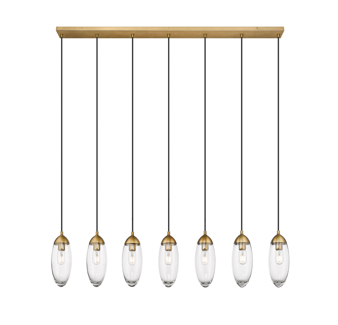 Arden - Linear Chandelier in Rubbed Brass by Z-Lite