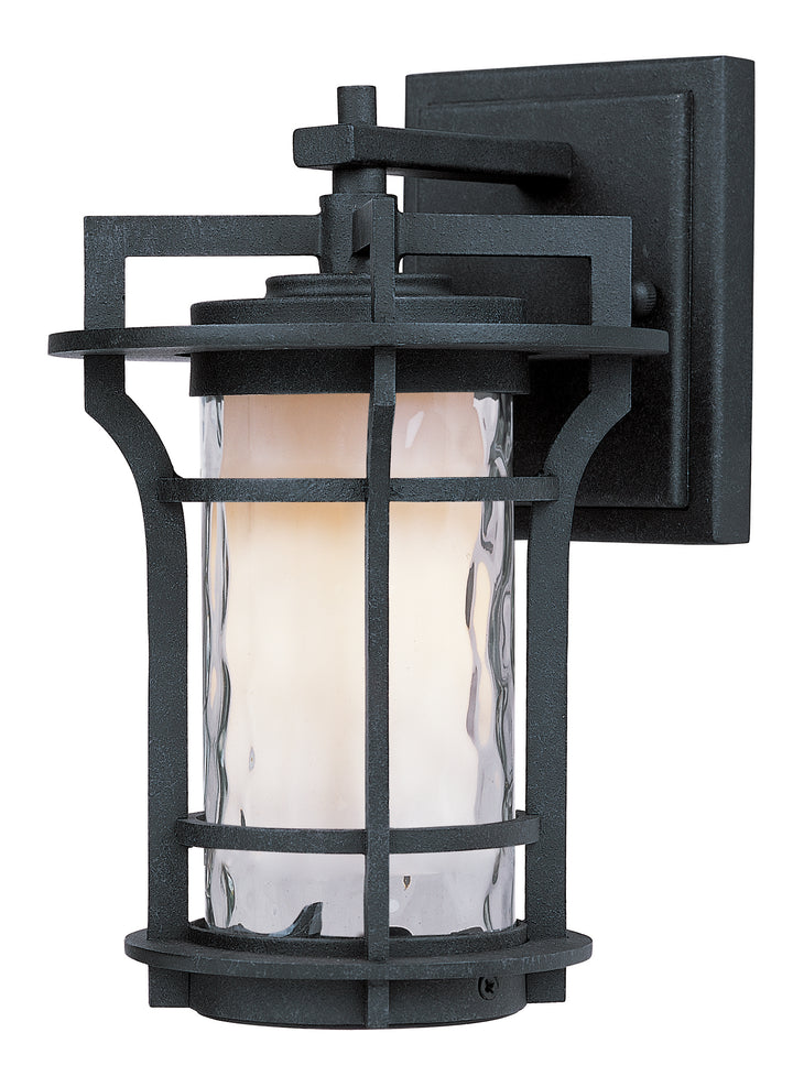 Oakville LED 1-Light Outdoor Wall Lantern Black Organza