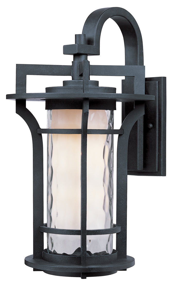 Oakville LED 1-Light Outdoor Wall Lantern Black Organza