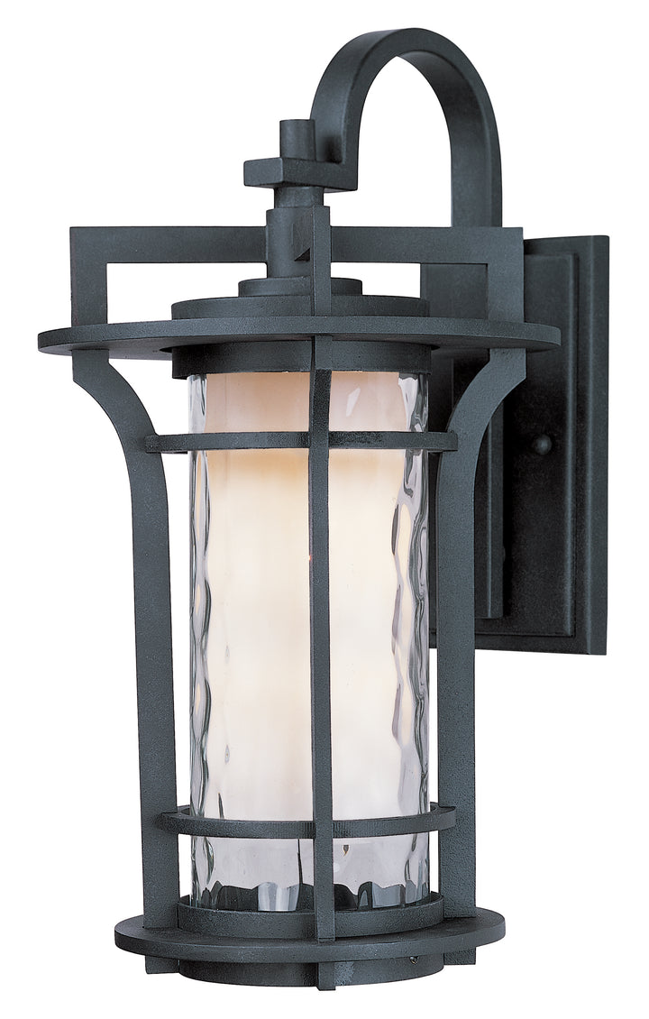 Oakville LED 1-Light Outdoor Wall Lantern Black Organza
