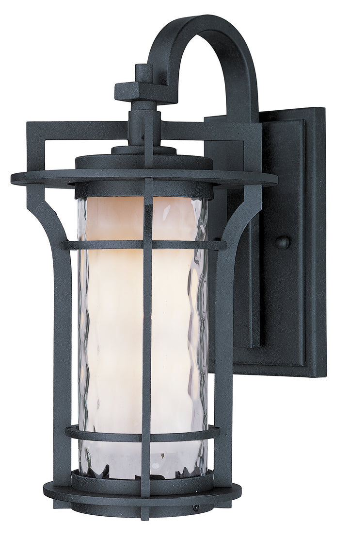 Oakville LED 1-Light Outdoor Wall Lantern Black Organza