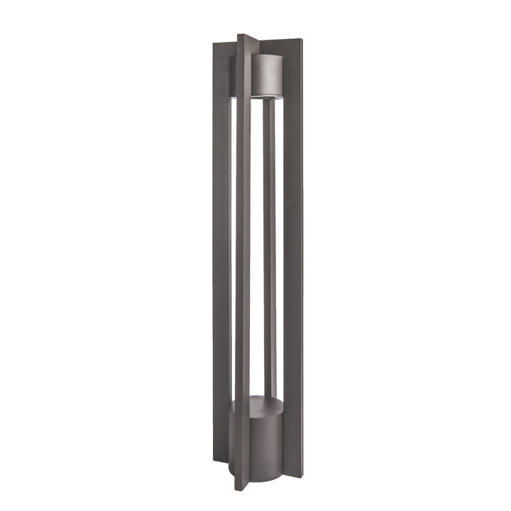 Chamber LED Bollard in Black on Aluminum by WAC Lighting