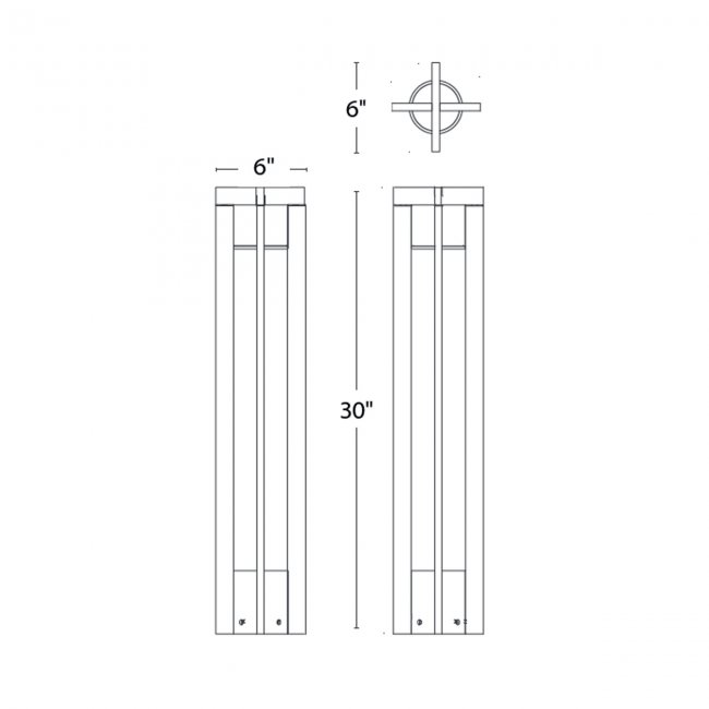 Chamber LED Bollard by WAC Lighting - view 3