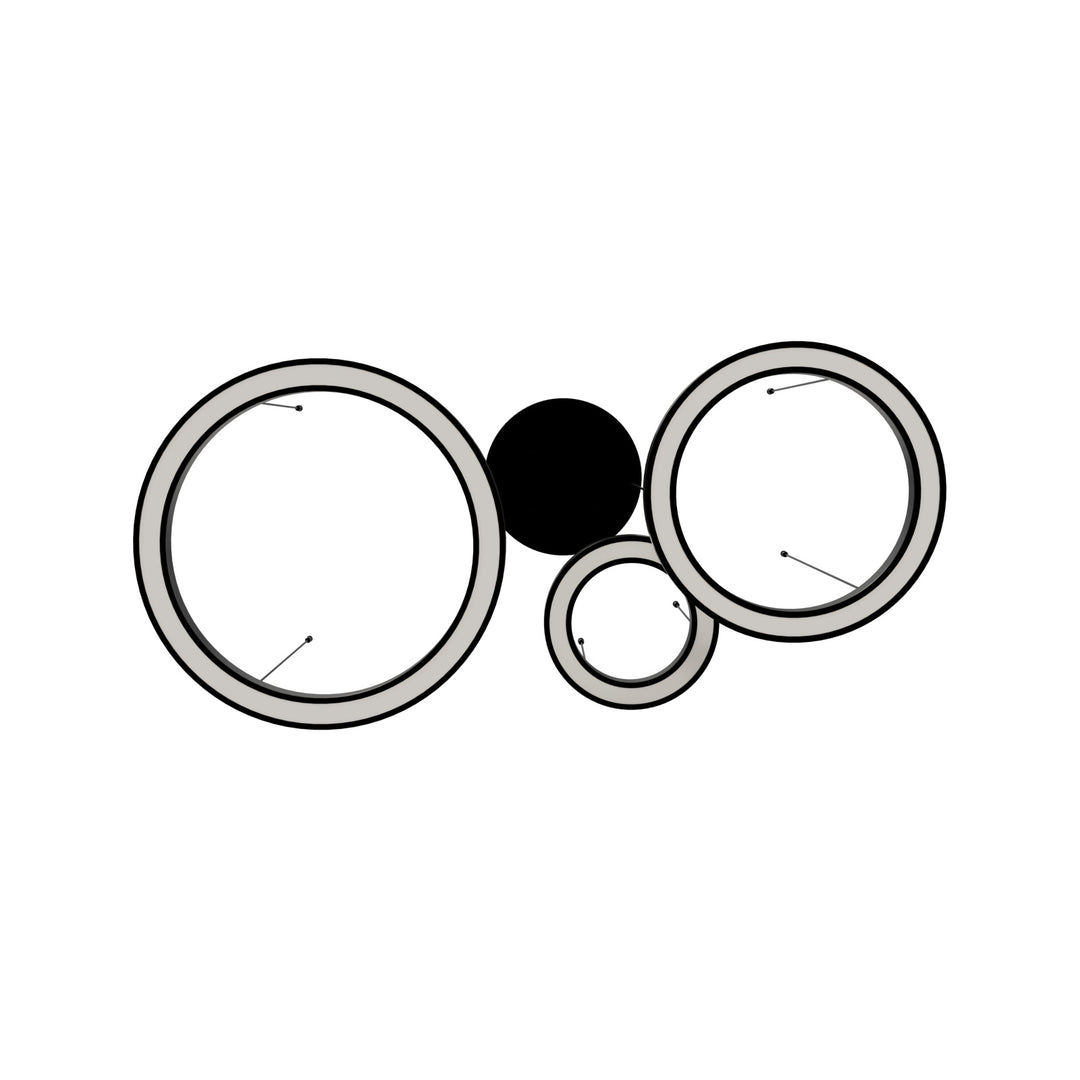 Aria 3-Ring LED Chandelier by Avenue Lighting - view 2