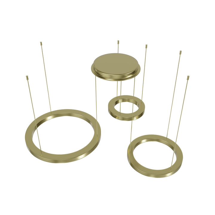 Aria 3-Ring LED Chandelier by Avenue Lighting - view 6